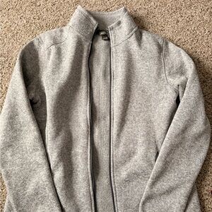 Eddie Bauer Women’s Light Gray Full-Zip Jacket